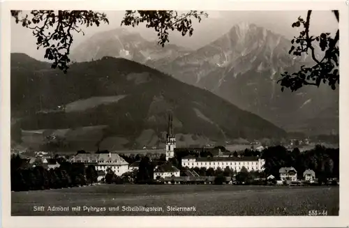 Admont/Steiermark - Admont, Stift mit Pyhrgas und Scheiblingstein -314586