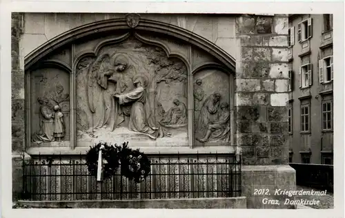 Graz/Steiermark - Graz, Kriegerdenkmal, Domkirche -313760