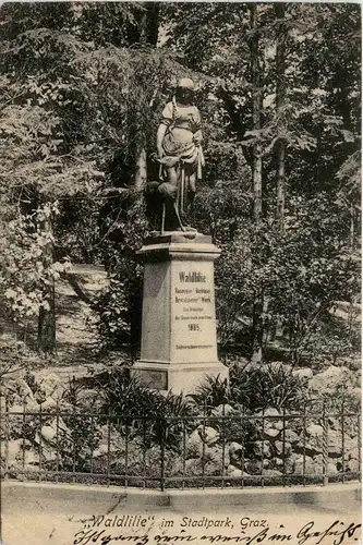 Graz/Steiermark - Graz, Waldlilie im Stadtpark -314958