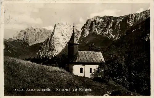 Kufstein/Tirol und rundherum - Antoniuskapelle i. Kaisertal bei Kufstein -312430