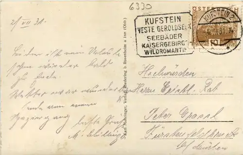 Kufstein/Tirol und rundherum - Antoniuskapelle i. Kaisertal bei Kufstein -312430