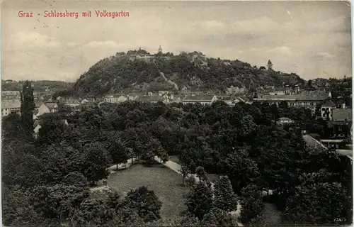 Graz/Steiermark - Graz, Schlossberg mit Volksgarten -313872