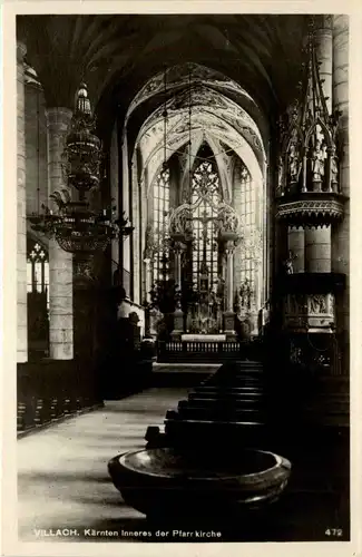 Villach/Kärnten - Villach, Inneres der Pfarrkirche -314410