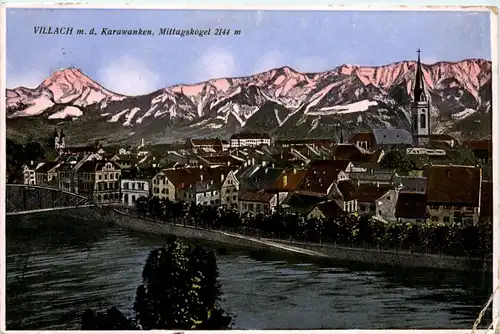 Villach/Kärnten - Villach, mit den Karawanken, Mittagskogel -314024