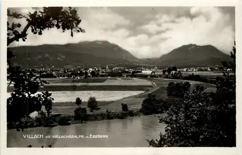 Villach/Kärnten - Villach, mit Villacheralpe u. Erzberg -314432