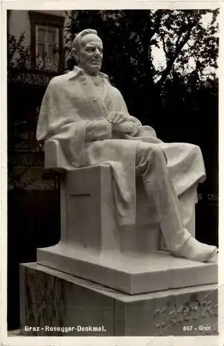 Graz/Steiermark - Graz, Rosegger-Denkmal -313750