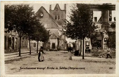 soldau - Zerschossene Kirche -234034