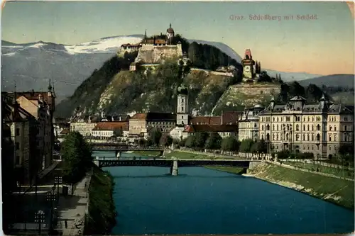 Graz/Steiermark - Graz, Schlossberg mit Schöckl -313848