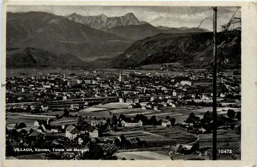 Villach/Kärnten - Villach, Totale mit Mangart -314252