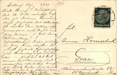 Villach/Kärnten - Villach, Nikolaikirche, Mittagskogel -314092