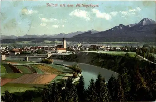 Villach/Kärnten - Villach, mit dem Mittagskogel -314386