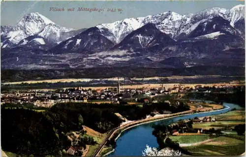 Villach/Kärnten - Villach, mit Mittagskogel -314396