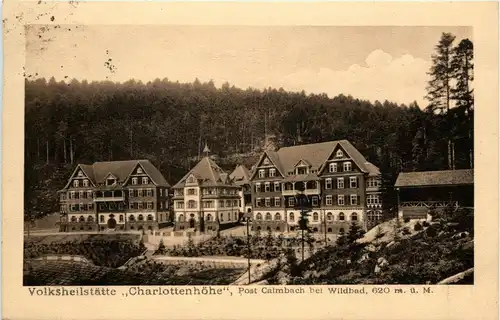 Calmbach bei Wildbad - Volksheilstätte Charlottenhöhe -258734