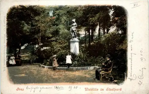 Graz/Steiermark - Graz, Waldlilie im Stadtpark -314858