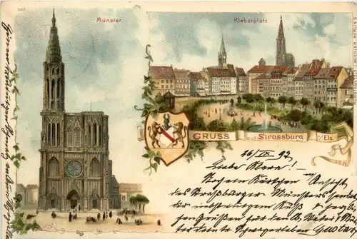 Gruss aus Strassburg - Litho -258896