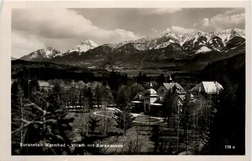 Villach/Kärnten - Villach, Kuranstalt Warmbad mit Karawanken -314434