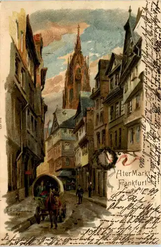 Frankfurt - Alter Markt - Litho -259036