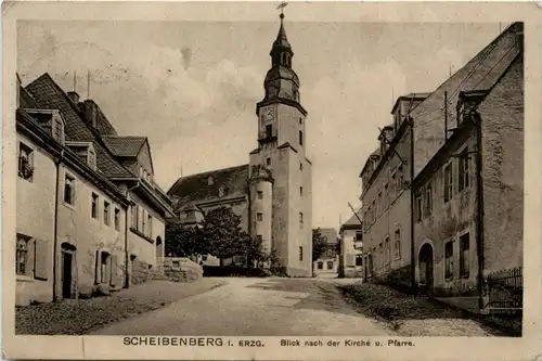 Scheibenberg - Blick nach der Kirche -259156