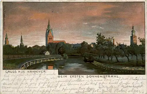 Gruss aus Hannover - Litho -235002