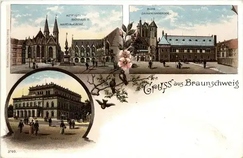 Gruss aus Braunschweig - Litho -235022