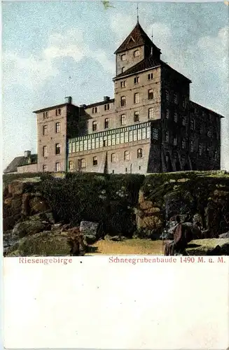 Schneegrubenbaude - Prägekarte -234198