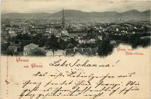 Graz/Steiermark - Graz, vom Rükerlberg -313686