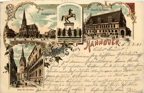 Gruss aus Hannover - Litho -235182