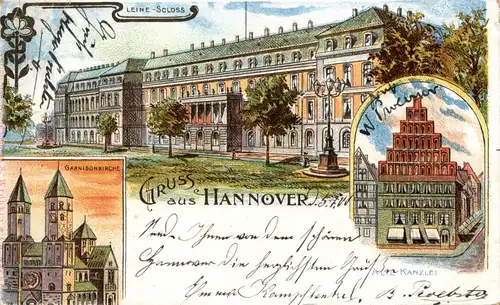 Gruss aus Hannover - Litho -235200