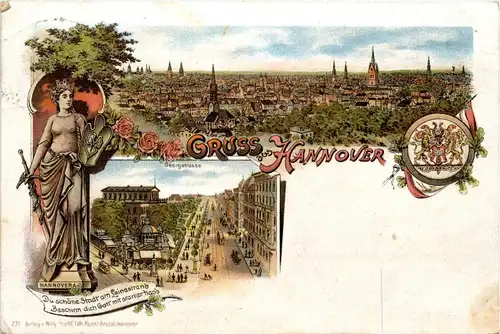 Gruss aus Hannover - Litho -235240