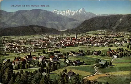 Villach/Kärnten - Villach, mit dem Manhart -314068