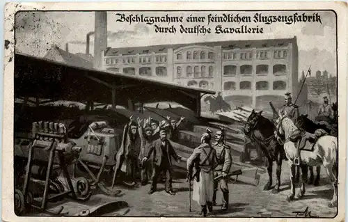 Beschlagnahme einer feindlichen Flugzeugfabrik -235686
