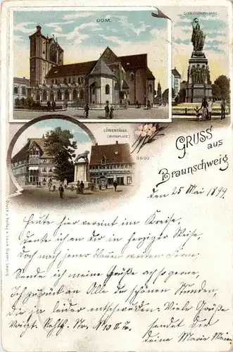 Gruss aus Braunschweig - Litho -235036