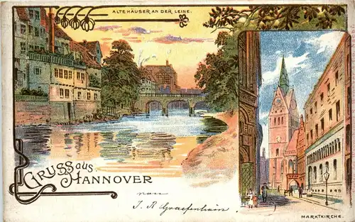 Gruss aus Hannover - Litho -235156