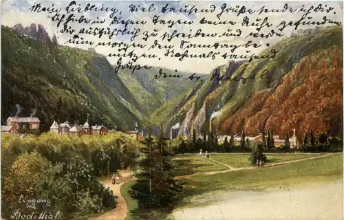 Eingang ins Bodethal -235822