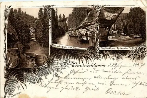 Edmundsklamm - Litho 1894 !!! -260230