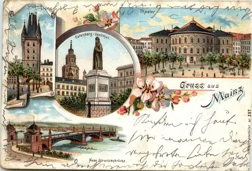 Gruss aus Mainz - Litho -260392