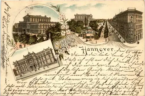 Gruss aus Hannover - Litho 1894!!! -234982