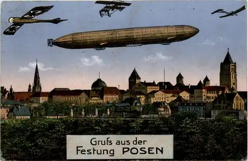 Gruss aus der Festung Posen - Zeppelin -235350