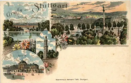 Gruss aus Stuttgart - Litho -235100