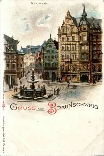 Gruss aus Braunschweig - Litho -235018