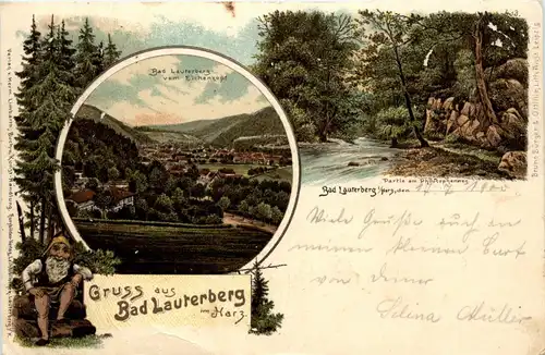 Gruss aus Bad Lauterberg - Litho -235140