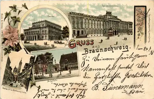 Gruss aus Braunschweig - Litho -235056