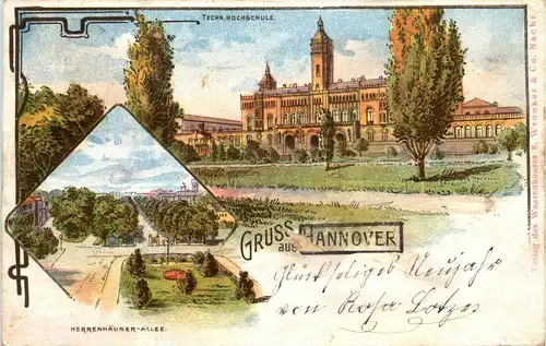 Gruss aus Hannover - Litho -235198