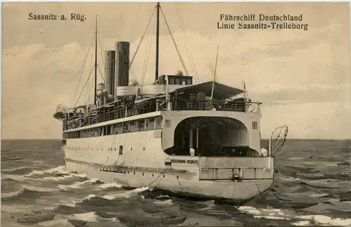 Sassnitz auf Rügen - Fährschiff Deutschland -235580