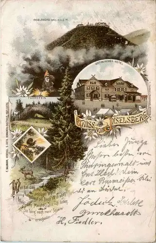 Gruss vom Inselsberg - Litho -235600