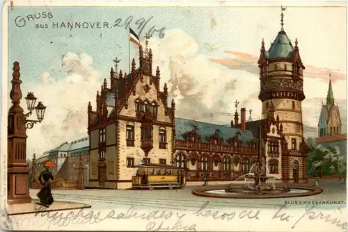 Gruss aus Hannover - Litho -235158