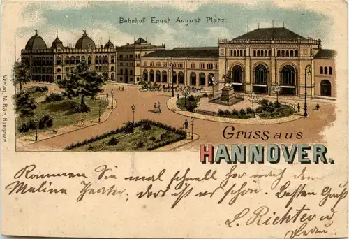 Gruss aus Hannover - Litho -235216