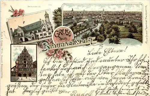 Gruss aus Braunschweig - Litho -235034