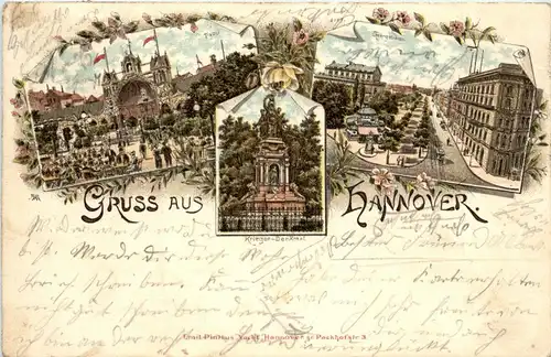 Gruss aus Hannover - Litho -235184