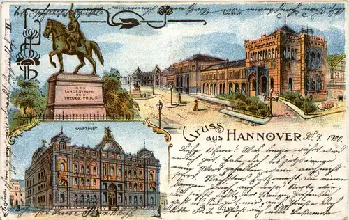 Gruss aus Hannover - Litho -235204